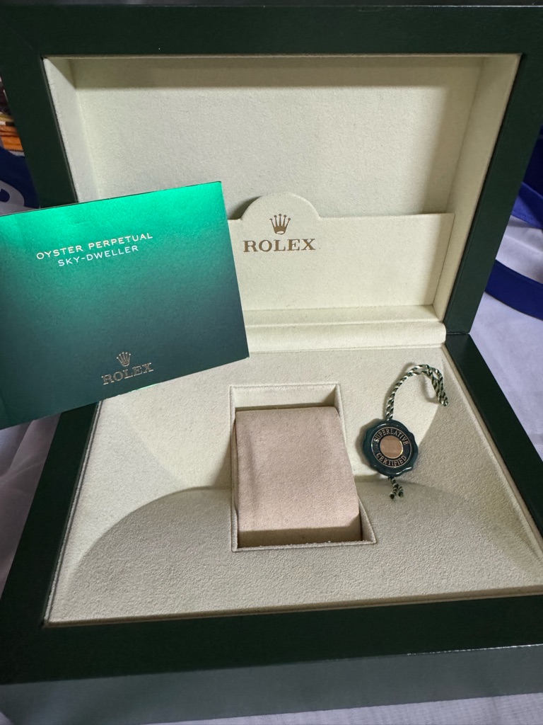Rolex  Authentic Empty Presentation Storage Box W BookletHangTagPrice Firm